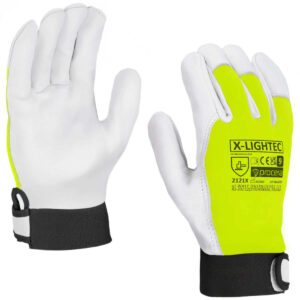 RĘKAWICE OCHRONNE WZMOCNIONE KOZIĄ SKÓRĄ X-LIGHTEC